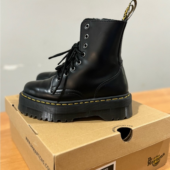 JADON BOOT SMOOTH LEATHER PLATFORMS - Picture 6 of 9